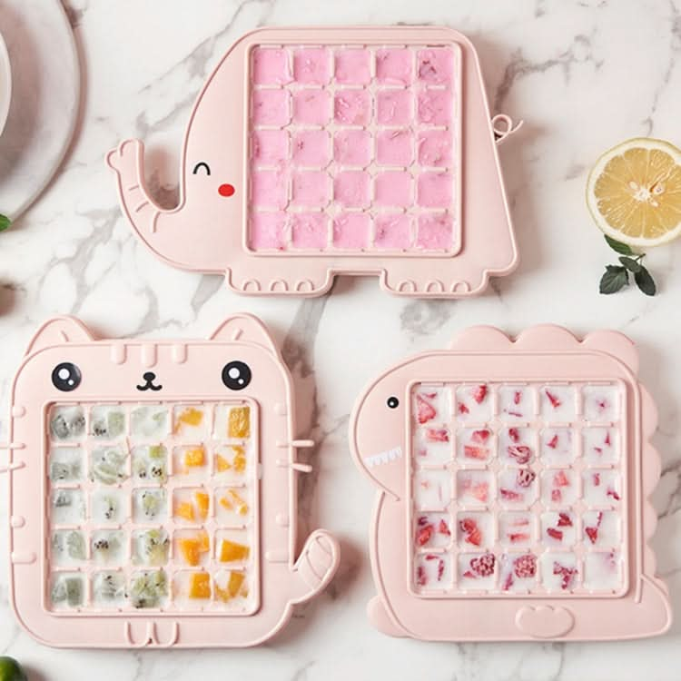 Creative Cute Cartoon Animal Shape Ice Grid Summer Homemade Children DIY Juice Popsicle Mold - Reluova