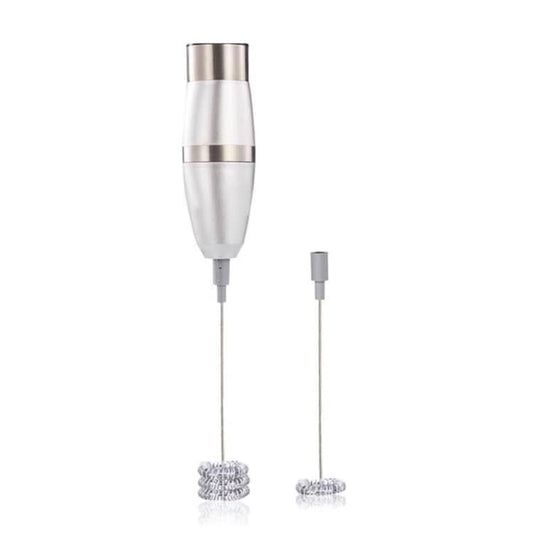 Electric Milk Frother Foamer Double Spring Triple Spring Stainless Steel Mixer - Reluova