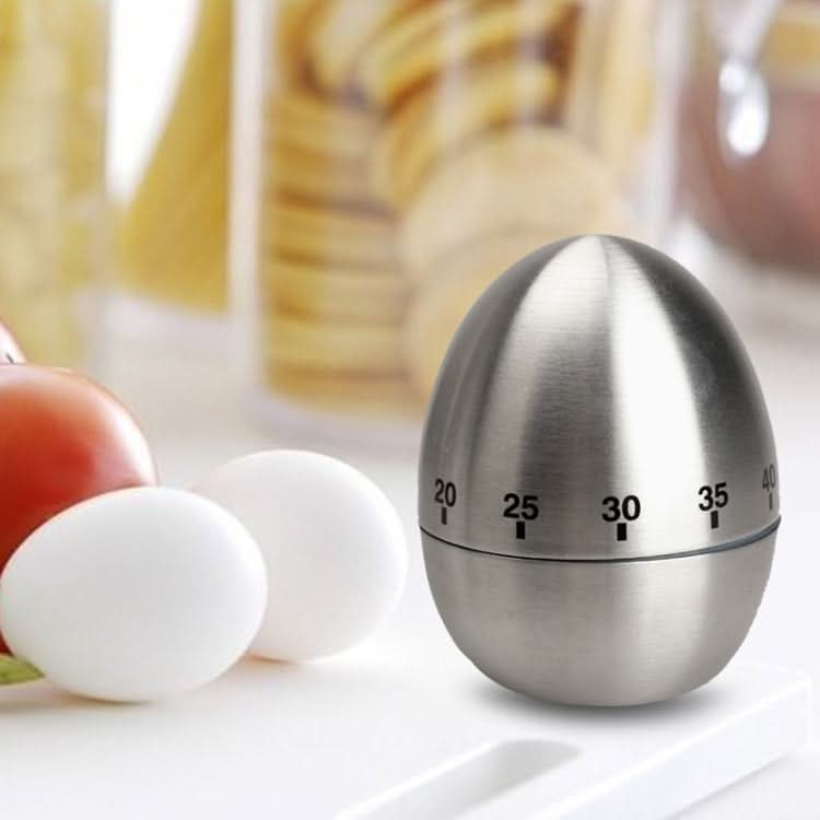 Mechanical Egg Kitchen Cooking Timer Alarm 60 Minutes Stainless Steel  Kitchen Tools - Reluova