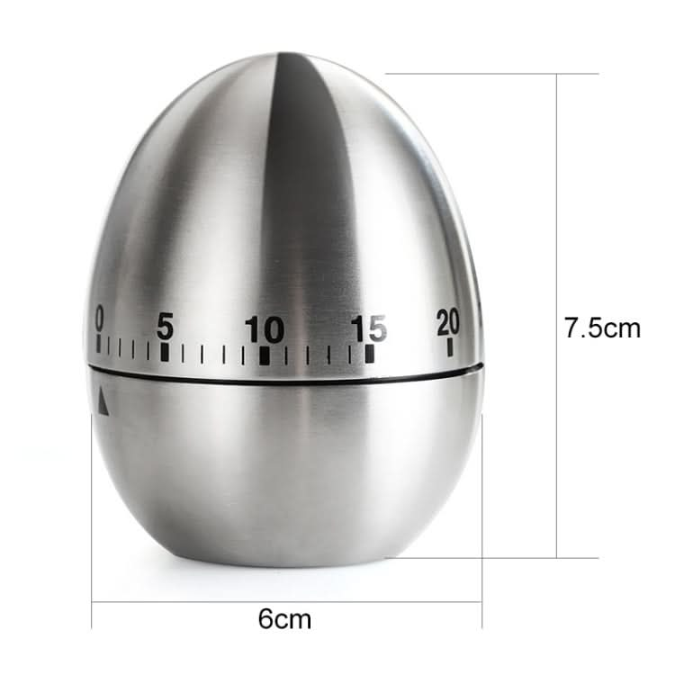 Mechanical Egg Kitchen Cooking Timer Alarm 60 Minutes Stainless Steel  Kitchen Tools - Reluova