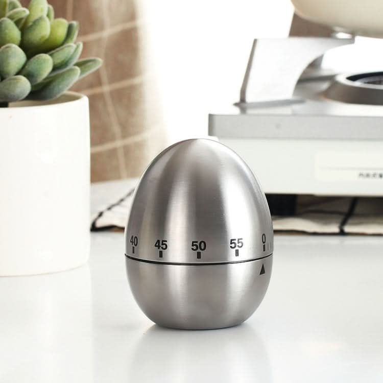 Mechanical Egg Kitchen Cooking Timer Alarm 60 Minutes Stainless Steel  Kitchen Tools - Reluova