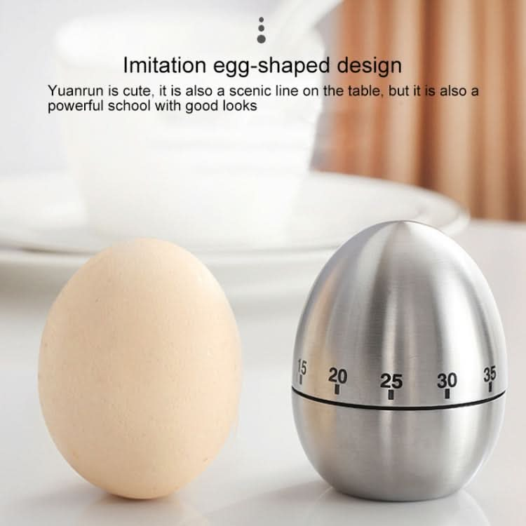 Mechanical Egg Kitchen Cooking Timer Alarm 60 Minutes Stainless Steel  Kitchen Tools - Reluova