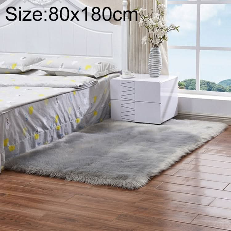 Luxury Rectangle Square Soft Artificial Wool Sheepskin Fluffy Rug Fur Carpet, Series 1 Reluova