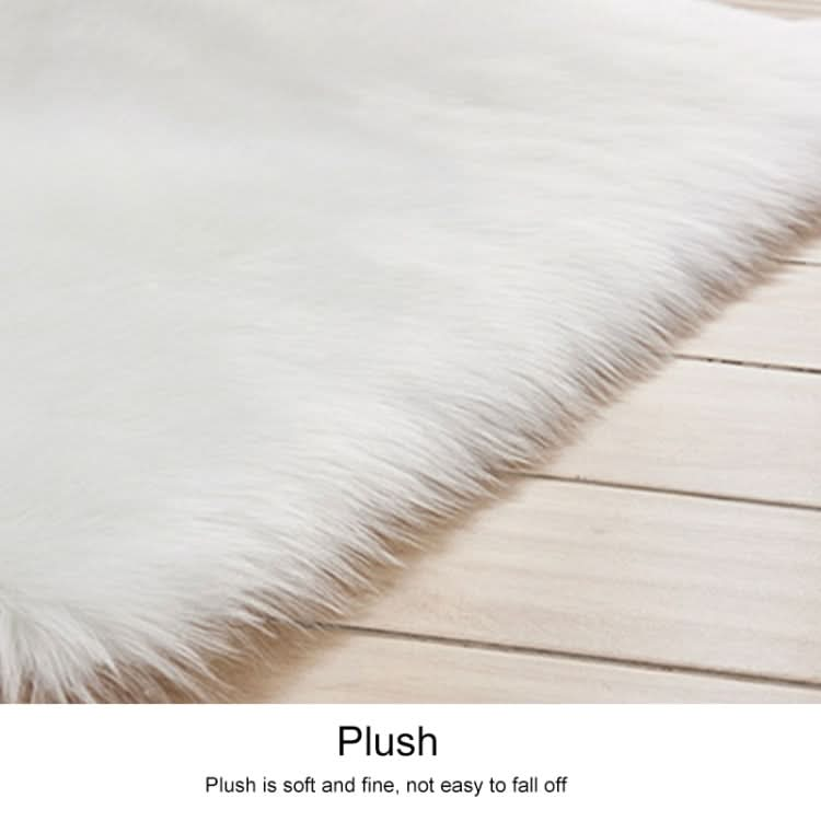 Luxury Rectangle Square Soft Artificial Wool Sheepskin Fluffy Rug Fur Carpet, Series 1 Reluova