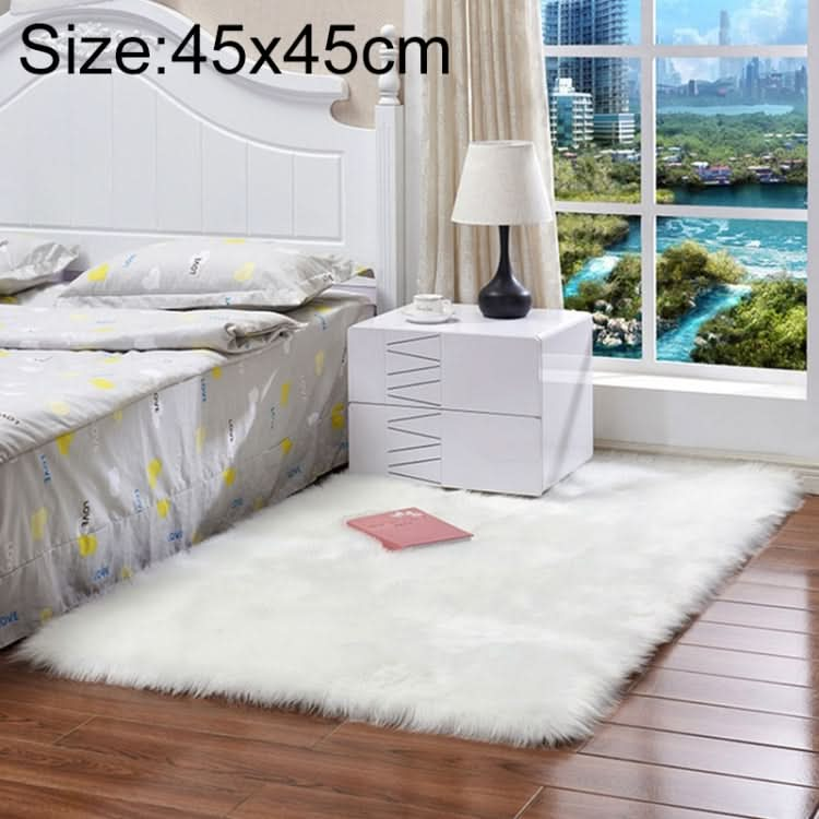 Luxury Rectangle Square Soft Artificial Wool Sheepskin Fluffy Rug Fur Carpet, Series 2