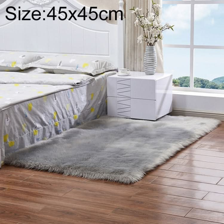 Luxury Rectangle Square Soft Artificial Wool Sheepskin Fluffy Rug Fur Carpet, Series 2 Reluova