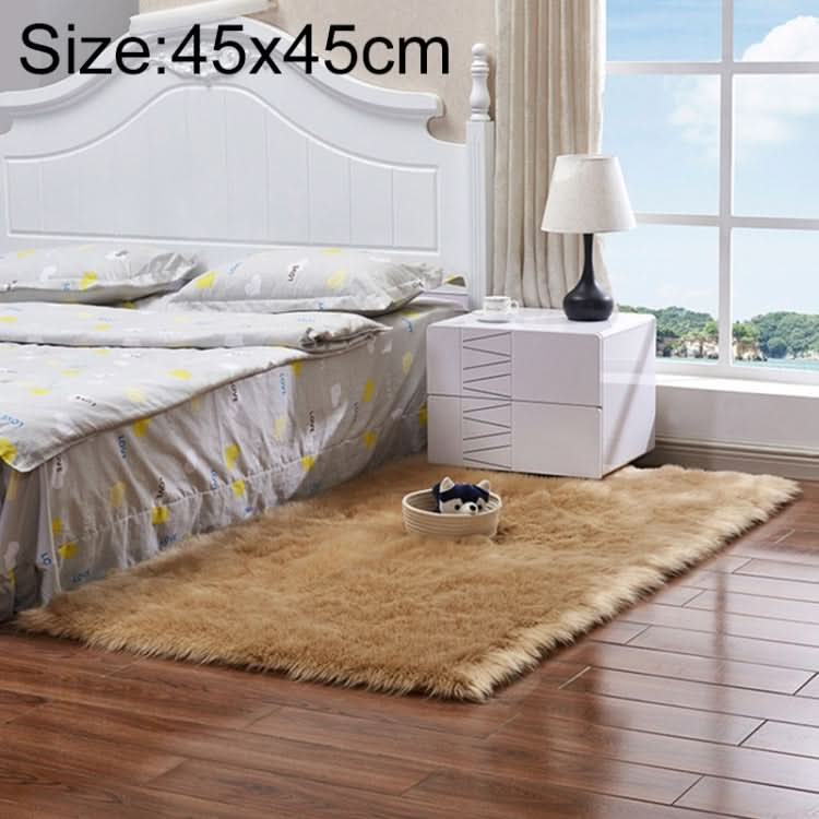 Luxury Rectangle Square Soft Artificial Wool Sheepskin Fluffy Rug Fur Carpet, Series 2