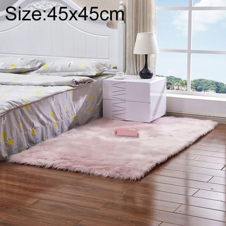 Luxury Rectangle Square Soft Artificial Wool Sheepskin Fluffy Rug Fur Carpet, Series 2 Reluova