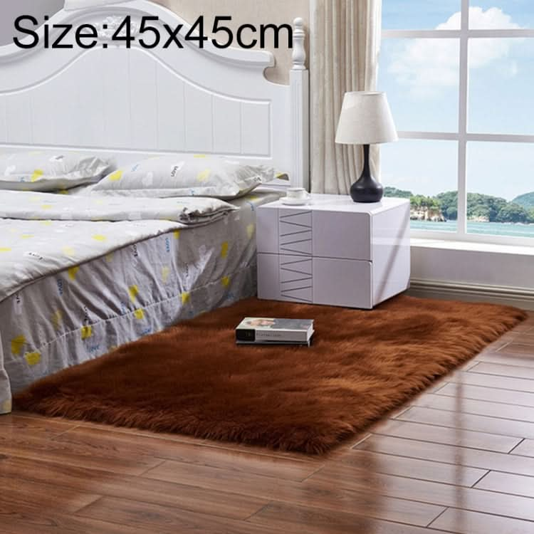 Luxury Rectangle Square Soft Artificial Wool Sheepskin Fluffy Rug Fur Carpet, Series 2 Reluova