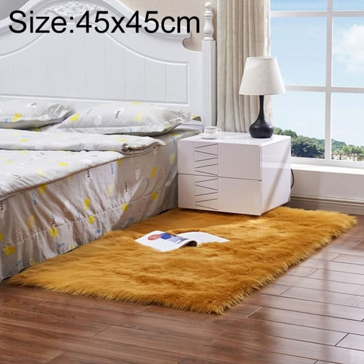 Luxury Rectangle Square Soft Artificial Wool Sheepskin Fluffy Rug Fur Carpet, Series 2 Reluova