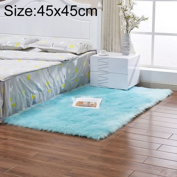 Luxury Rectangle Square Soft Artificial Wool Sheepskin Fluffy Rug Fur Carpet, Series 2 Reluova