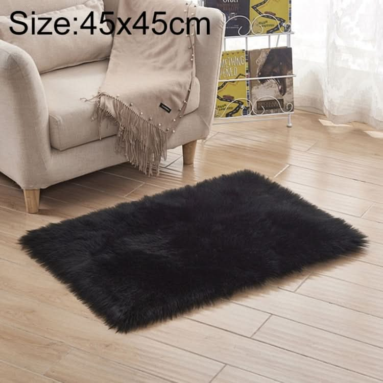 Luxury Rectangle Square Soft Artificial Wool Sheepskin Fluffy Rug Fur Carpet, Series 2 Reluova