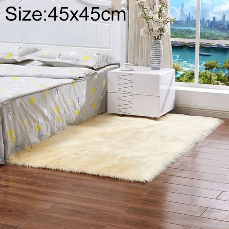 Luxury Rectangle Square Soft Artificial Wool Sheepskin Fluffy Rug Fur Carpet, Series 2