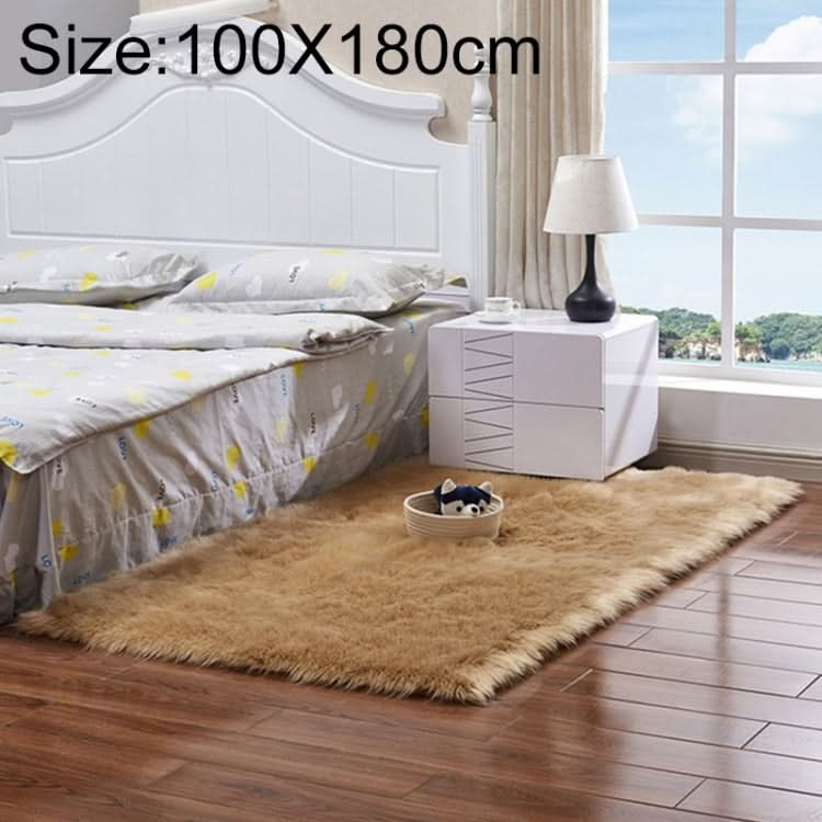 Luxury Rectangle Square Soft Artificial Wool Sheepskin Fluffy Rug Fur Carpet, Series 1 Reluova