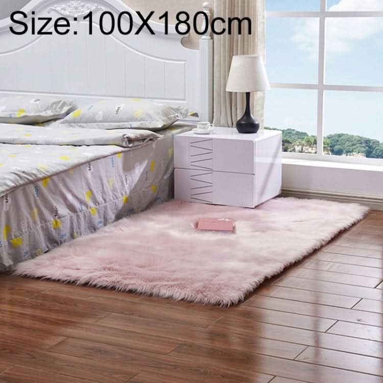 Luxury Rectangle Square Soft Artificial Wool Sheepskin Fluffy Rug Fur Carpet, Series 1 Reluova