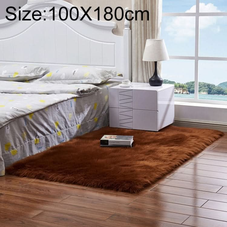 Luxury Rectangle Square Soft Artificial Wool Sheepskin Fluffy Rug Fur Carpet, Series 1 Reluova