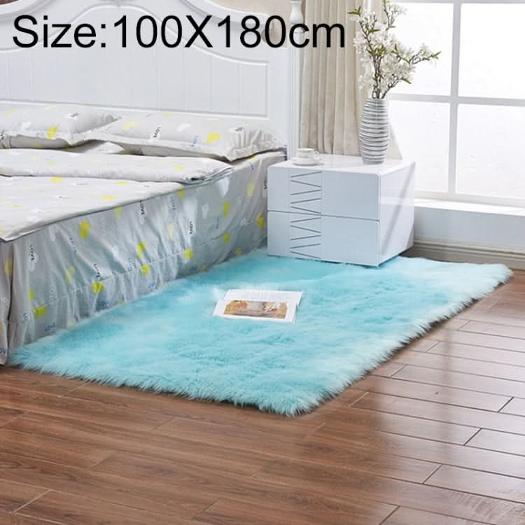 Luxury Rectangle Square Soft Artificial Wool Sheepskin Fluffy Rug Fur Carpet, Series 1 Reluova