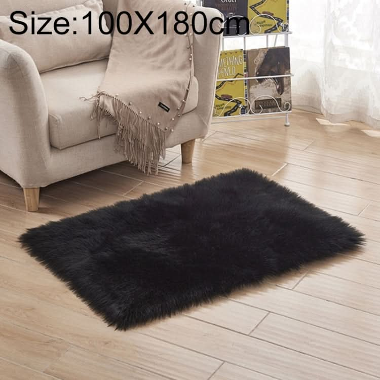 Luxury Rectangle Square Soft Artificial Wool Sheepskin Fluffy Rug Fur Carpet, Series 1 Reluova