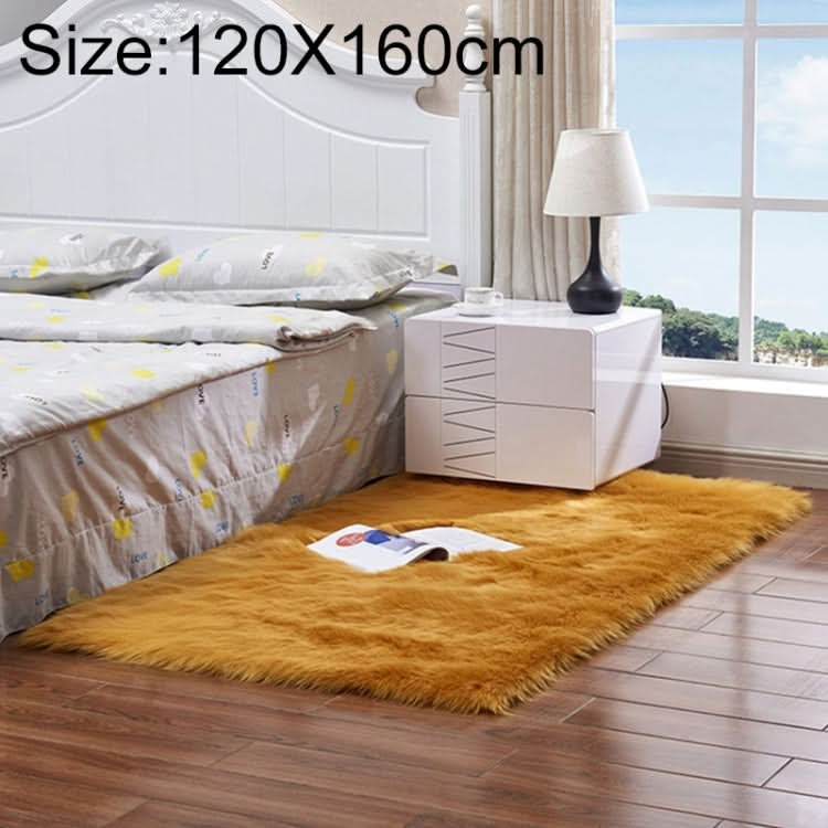 Luxury Rectangle Square Soft Artificial Wool Sheepskin Fluffy Rug Fur Carpet, Series 2 Reluova