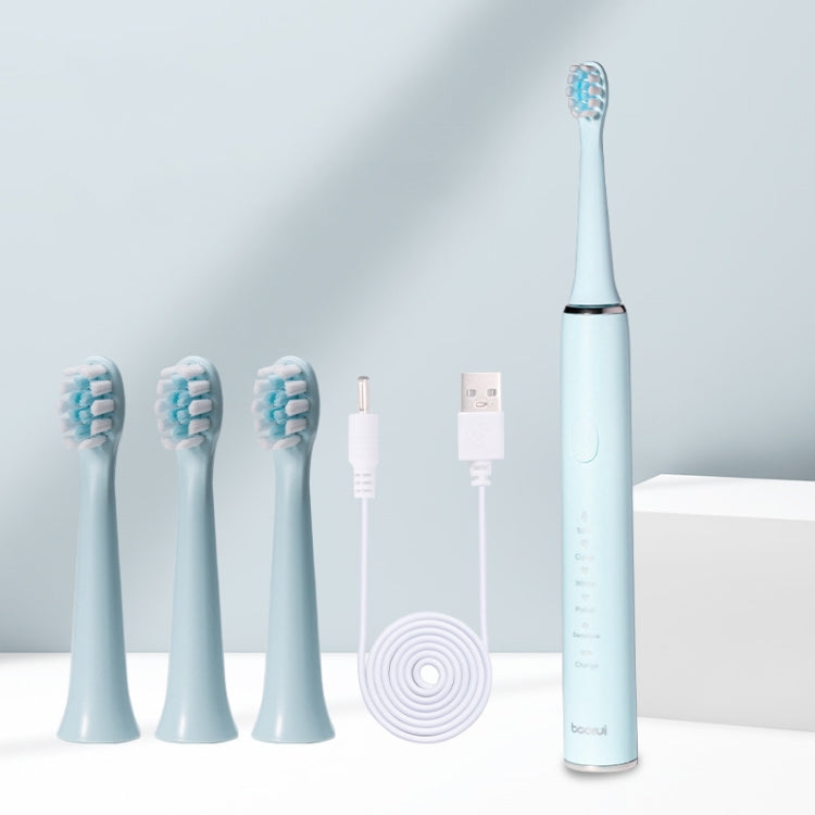 Boorui BR-Z5 USB Fast Charge Soft Toothbrush 5 Gear Sonic Electric Toothbrush Reluova