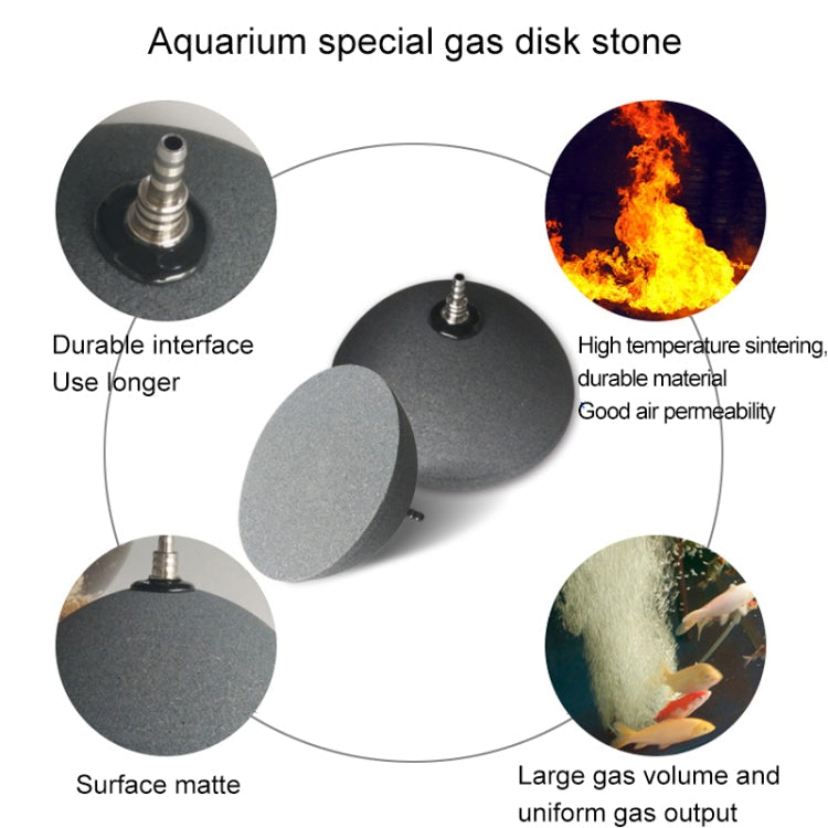 8cm Semicircular Gas Stone Aquarium Oxygen Bubble Stone Gas Plate Oxygenation Head Sand Table Oxygen Disk Gas Stone-Reluova