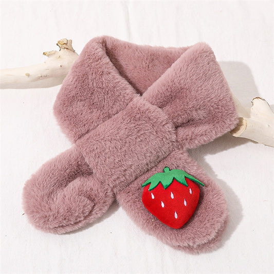 Children Winter Plush Warm Scarf