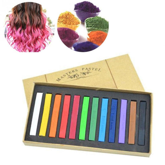 12 / 24 / 36 / 48 Colors Solid Powder Smooth Brush Portable Stick Toner Painting Chalk Set