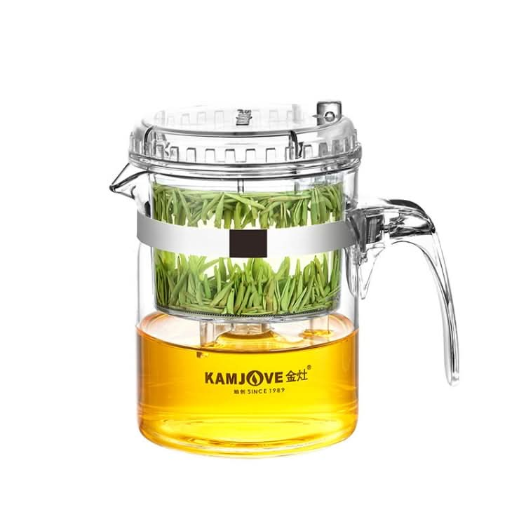 KAMJOVE Small Capacity Glass Teacup Heat-resistant Glass Tea Set Capacity: 300ML Reluova