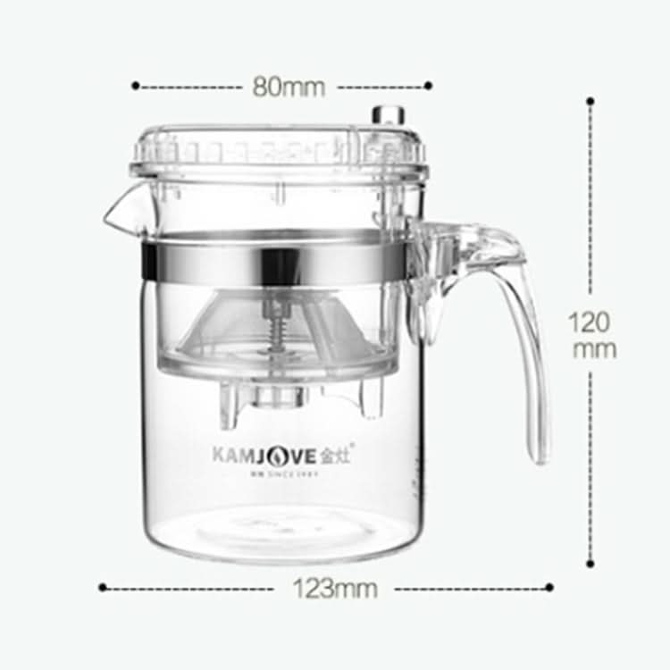 KAMJOVE Small Capacity Glass Teacup Heat-resistant Glass Tea Set Capacity: 300ML Reluova