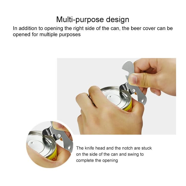 2 PCS  Stainless Steel Bottle Opener Can Opener Multifunctional Kitchen Tool-Reluova