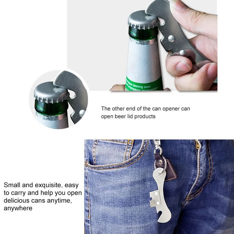 2 PCS  Stainless Steel Bottle Opener Can Opener Multifunctional Kitchen Tool-Reluova