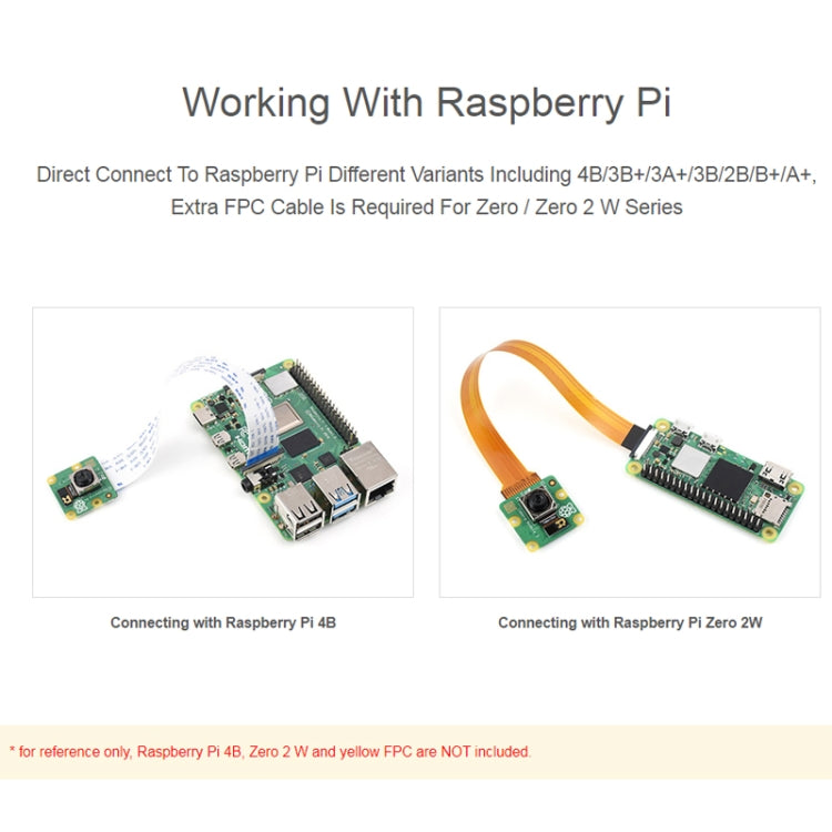 Waveshare For Raspberry Pi Camera Module 3, High Resolution, Auto-Focus 12MP, IMX708, FOV Optional, 23943