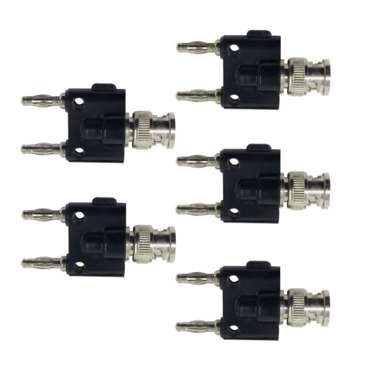 5pcs BNC Female Jack to Dual Banana Female Jack RF Adapter Coaxial Connector Reluova