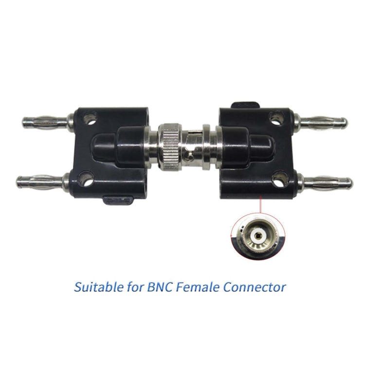 5pcs BNC Female Jack to Dual Banana Female Jack RF Adapter Coaxial Connector Reluova