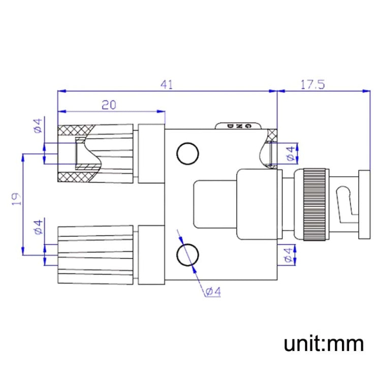 5pcs BNC Male Plug To Two Banana Jack Female Connector RF Adapter Reluova