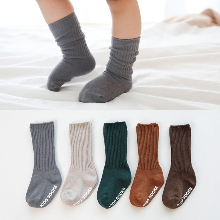 Autumn and Winter Non-Slip Baby High Knee Socks Boneless Loose Mouth Double Needle Children Pile Socks