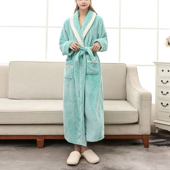 Couple Models Thick Warm Long Paragraph Large Size Terry Cloth Bathrobe Reluova