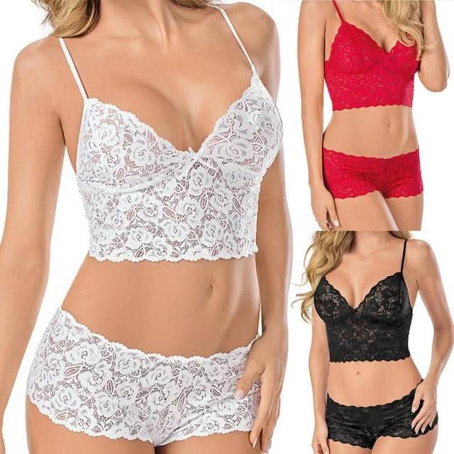 Sexy Lace Ladies Underwear Bra And Panty Set Reluova