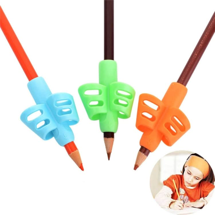 Non-toxic Children Pencil Writing Aid Grip Posture Correction Tools, Random Color Delivery Reluova