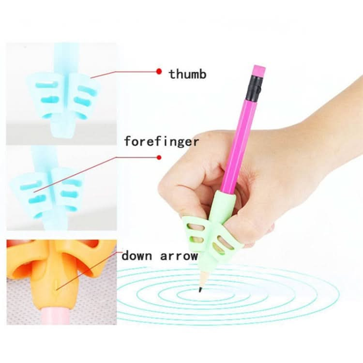 Non-toxic Children Pencil Writing Aid Grip Posture Correction Tools, Random Color Delivery Reluova