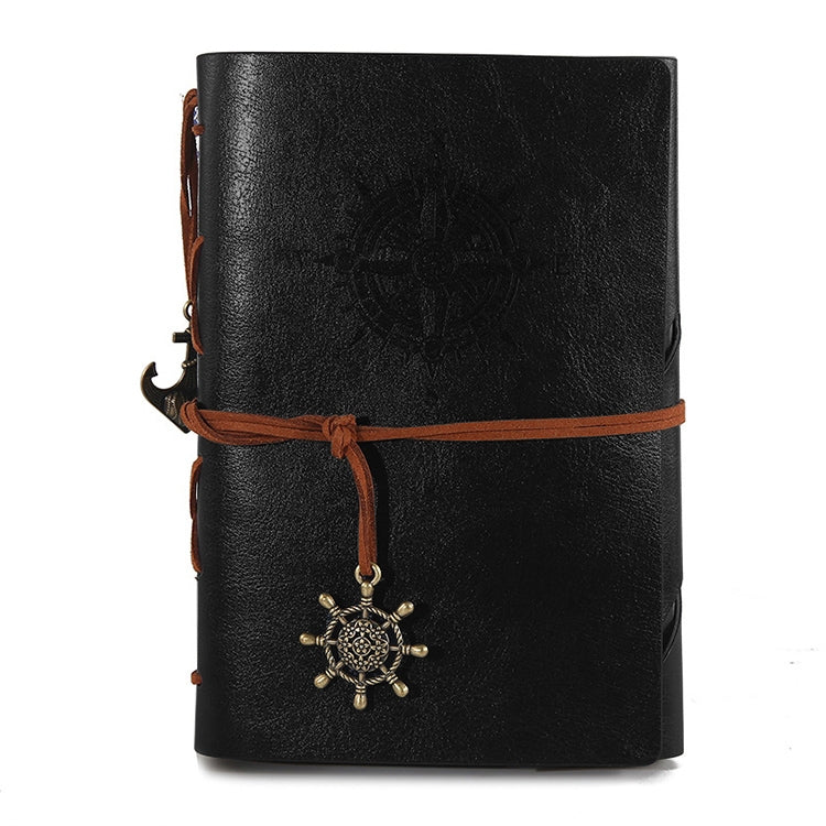 Spiral Notebook Diary Notepad Vintage Pirate Anchors PU Leather Stationery Gift Traveler Journal My Store