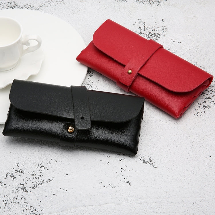 Fashion Portable Glasses Case Magnetic PU Leather Foldable Glasses Box for Eyeglass Oversize Sunglasses Reluova