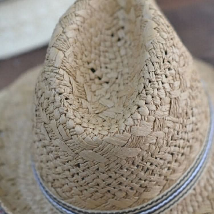 British Style Summer Straw Weaving Panama Beach Sun Hat Reluova