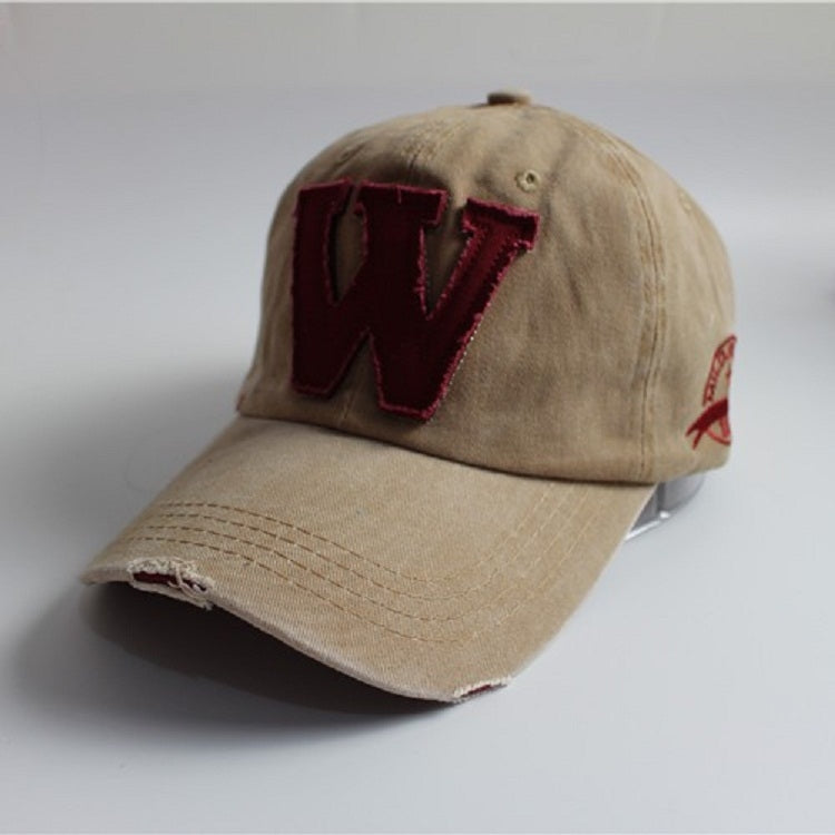 Alphabet Pattern Canvas Baseball Cap My Store