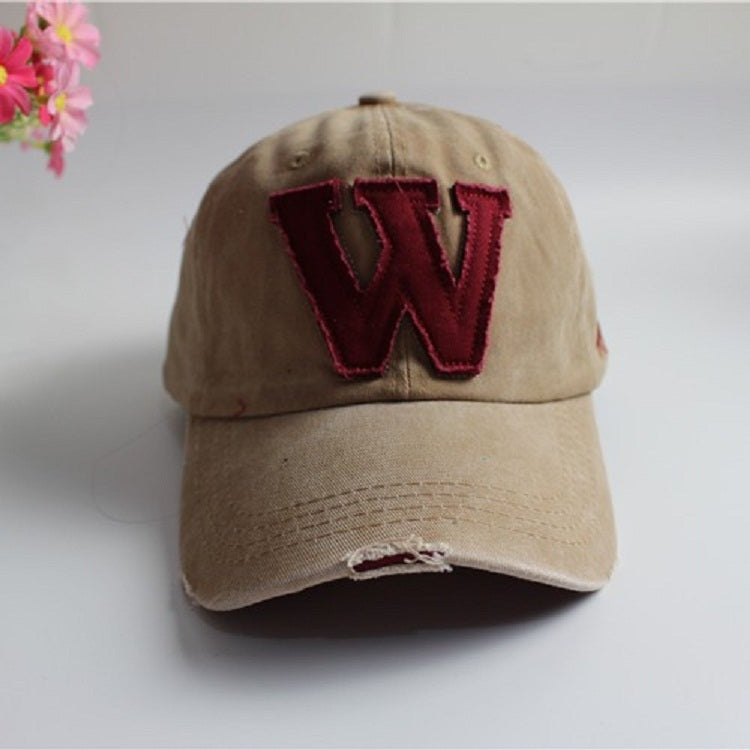 Alphabet Pattern Canvas Baseball Cap My Store