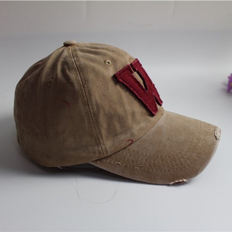 Alphabet Pattern Canvas Baseball Cap My Store