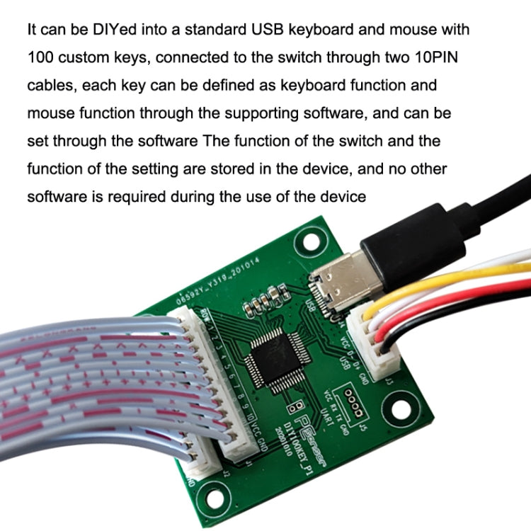 Pcsensor 100-Key Touch Switch Module Custom Keyboard And Mouse Test Development Board