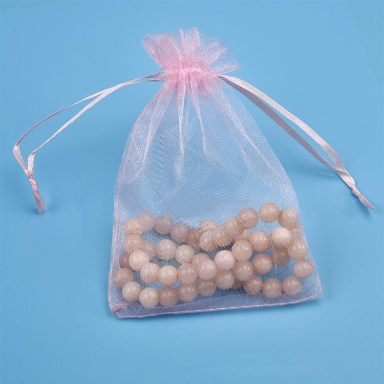 100 PCS Gift Bags Jewelry Organza Bag Wedding Birthday Party Drawable Pouches, Series 3