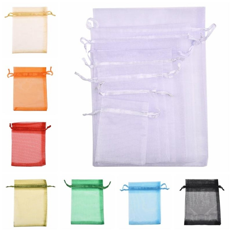 100 PCS Gift Bags Jewelry Organza Bag Wedding Birthday Party Drawable Pouches, Series 3