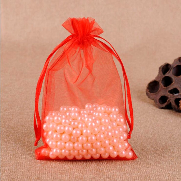 100 PCS Gift Bags Jewelry Organza Bag Wedding Birthday Party Drawable Pouches, Series 3